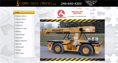 Desktop Screenshot of carrydeckcranesinc.com